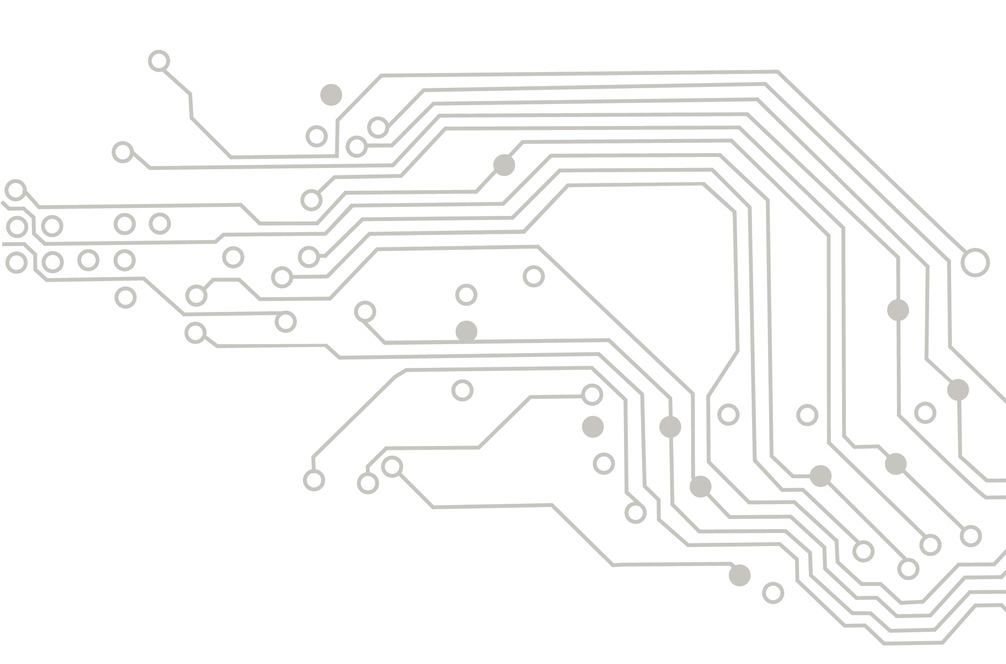 Circuit illustration representing Votem's reliable voting hardware